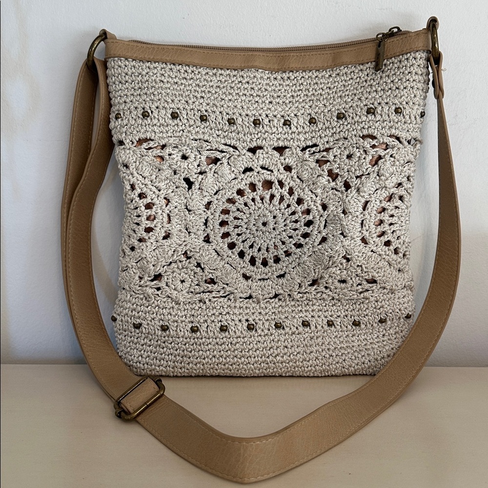 THE SAK Cream Crochet Crossbody Bag - Picture 11 of 12